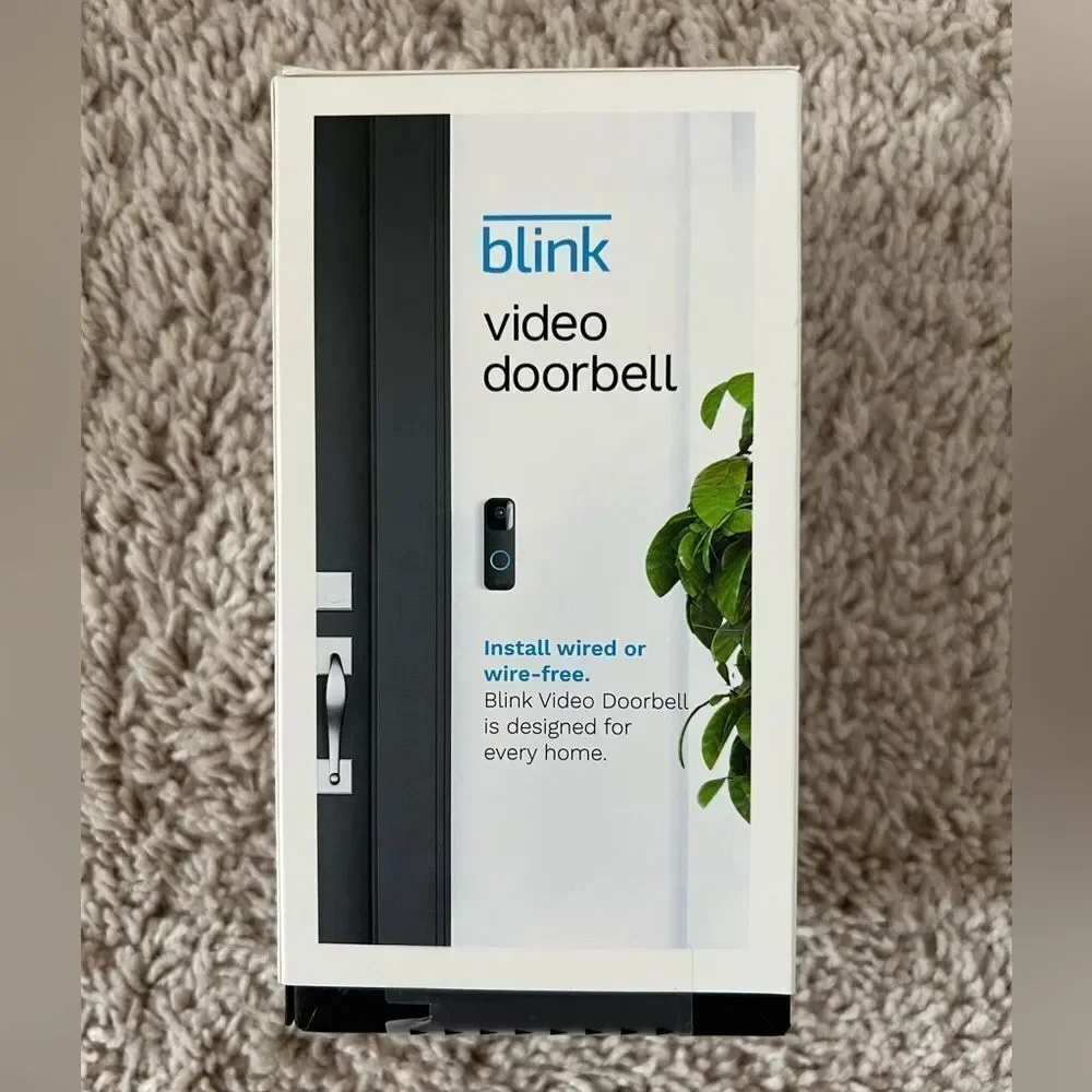 Blink Video Doorbell 2Way Audio HD Video Motion & Chime Wireless/Wired-W…